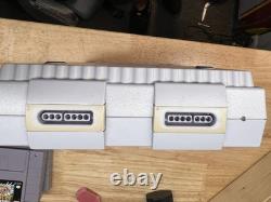 Super Nintendo SNES Console Bundle OEM Power And Av Cables 2 Games 2 Controllers