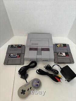 Super Nintendo SNES Console Bundle SNES-001 With Cords, Controller, 4 GAMES