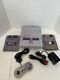 Super Nintendo Snes Console Bundle Snes-001 With Cords, Controller, 4 Games