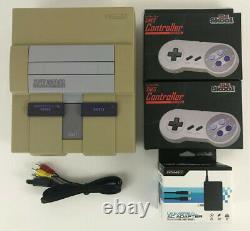 Super Nintendo SNES Console Bundle (SNS-001) 2 Controllers & Cords Discounted