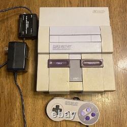 Super Nintendo SNES Console Bundle Tested With Controller And Wires Fully Tested