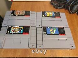 Super Nintendo SNES Console Bundle With4 Games-Mario All Stars & 2 Controllers