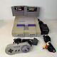Super Nintendo Snes Console Bundle With 2 Games Tested Works New Cords