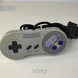 Super Nintendo SNES Console Bundle With 2 Games Tested Works New Cords