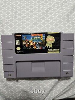 Super Nintendo SNES Console Bundle With Games Tested Donkey Kong Street Fighter