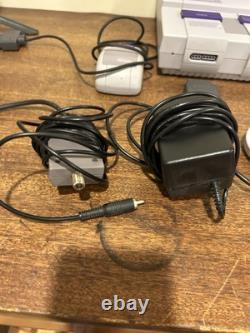 Super Nintendo SNES Console Bundle With Mario Paint, Controllers, Cables Tested
