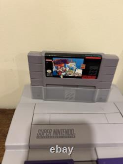 Super Nintendo SNES Console Bundle With Mario Paint, Controllers, Cables Tested