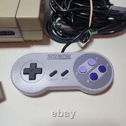 Super Nintendo SNES Console Bundle Zelda, NBA Jam + 2 Ken Griffey Games Tested