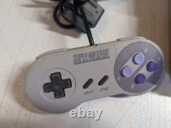 Super Nintendo SNES Console Bundle with2 OEM Controllers + Cords! TESTED