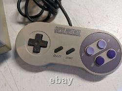 Super Nintendo SNES Console Bundle with2 OEM Controllers + Cords! TESTED
