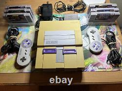 Super Nintendo SNES Console Bundle with 6 games + Cords & Controllers Tested