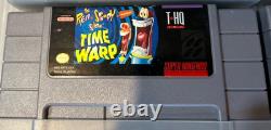 Super Nintendo SNES Console Bundle with 9 Games, Game Genie, 2 Controllers TESTED