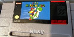 Super Nintendo SNES Console Bundle with 9 Games, Game Genie, 2 Controllers TESTED