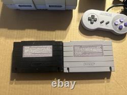 Super Nintendo SNES Console Bundle with Games Killer Instinct Spiderman Xmen
