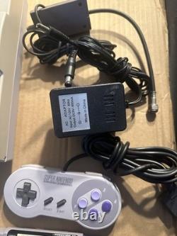 Super Nintendo SNES Console Bundle with Games Super Mario World UN Squadron