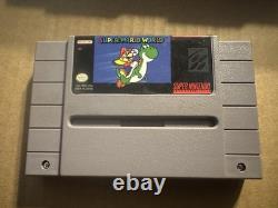 Super Nintendo SNES Console Bundle with Games Super Mario World UN Squadron