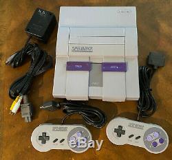 Super Nintendo SNES Console COMPLETE Cleaned/Sanitized FREE SHIPPING