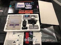 Super Nintendo SNES Console COMPLETE IN BOX with Manuals controllers Mario