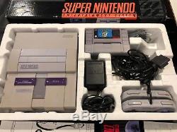 Super Nintendo SNES Console COMPLETE IN BOX with Manuals controllers Mario