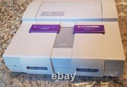 Super Nintendo SNES Console Complete In Box CIB Mario Super Set CLEAN NEAR MINT