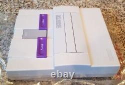 Super Nintendo SNES Console Complete In Box CIB Mario Super Set CLEAN NEAR MINT