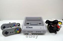 Super Nintendo SNES Console & Game Bundle with Mario OR Street Fighter II Turbo