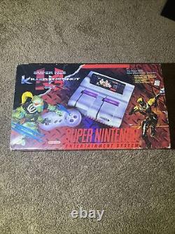 Super Nintendo SNES Console Killer Instinct Bundle CIB Complete With CD