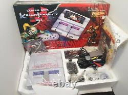 Super Nintendo SNES Console Killer Instinct Set Complete with Matching Serial Rare