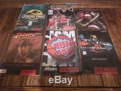 Super Nintendo SNES Console Lot CIB Games MARIO INDIANA JONES KILLER INSTINCT VG