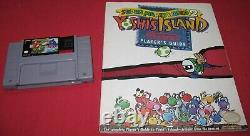 Super Nintendo SNES Console Mario World Bundle CIB + Yoshi's Island + Guide
