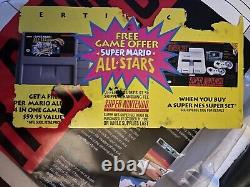 Super Nintendo SNES Console Mario World Super Set Complete in box Tested Working