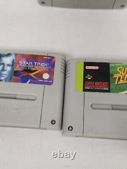 Super Nintendo SNES Console Model SNSP-001AUKV No Cable Or Controllers w 5 games