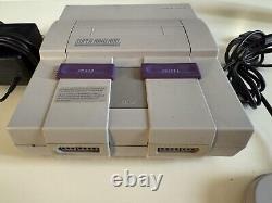 Super Nintendo SNES Console OEM Controller, Cords & Console Tested & Works