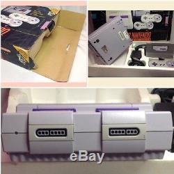 Super Nintendo SNES Console Original SUPER MARIO WORLD Box Works COMPLETE + Rare