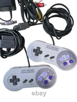 Super Nintendo SNES Console SNS-001 With 13 Games Bundle All OEM Fully Tested