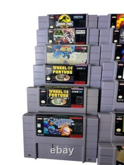 Super Nintendo SNES Console SNS-001 With 13 Games Bundle All OEM Fully Tested