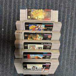 Super Nintendo SNES Console SNS-001 With 6 Games, Controller & Cords Tested