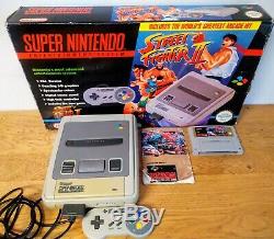 Super Nintendo SNES Console Street Fighter II 2 BOXED + Original Booklet WORKING