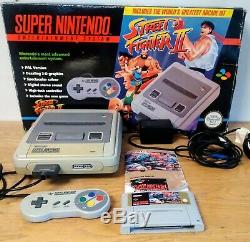 Super Nintendo SNES Console Street Fighter II 2 BOXED + Original Booklet WORKING