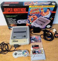 Super Nintendo SNES Console Street Fighter II 2 BOXED + Original Booklet WORKING