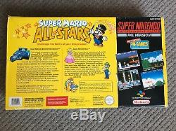 Super Nintendo SNES Console & Super Mario All Stars Boxed Tested And Working