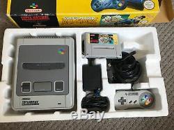 Super Nintendo SNES Console & Super Mario All Stars Boxed Tested And Working