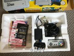 Super Nintendo SNES Console & Super Mario All Stars Boxed Tested And Working