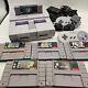 Super Nintendo Snes Console & Super Mario Games Bundle (world, All Stars & Kart)