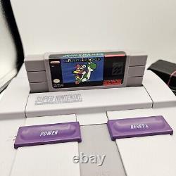 Super Nintendo SNES Console & Super Mario Games Bundle (World, All Stars & Kart)