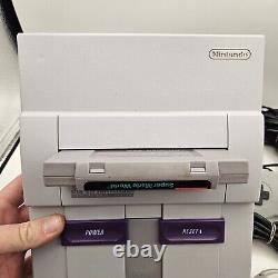 Super Nintendo SNES Console & Super Mario Games Bundle (World, All Stars & Kart)