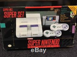 Super Nintendo SNES Console Super NES Super Set Complete CIB Upgraded Controller