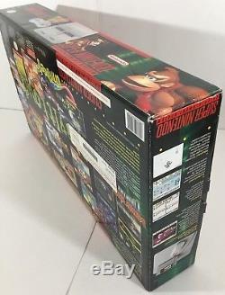 Super Nintendo SNES Console System Box Boxed Donkey Kong 100% Complete Near Mint