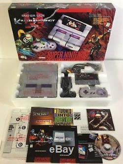 Super Nintendo SNES Console System Box Boxed Killer Instinct 100% Complete Nr MT