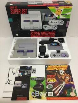 Super Nintendo SNES Console System Box Boxed Target Nintendo Power Complete CIB